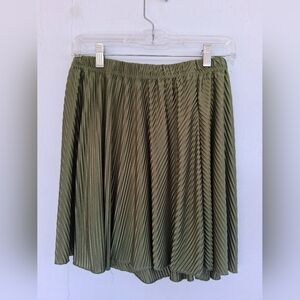 Elegant Olive Mini Skirt